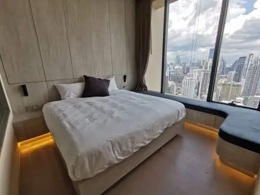 ให้เช่า Esse Asoke วิวสุดอลังการ ไร้สิ่งกีดขวางจากชั้น 35 ห้องมุมเงียบสงบ พร้อมตู้เก็บของบิลท์อินที่ออกแบบพิเศษ จองด่วน images
