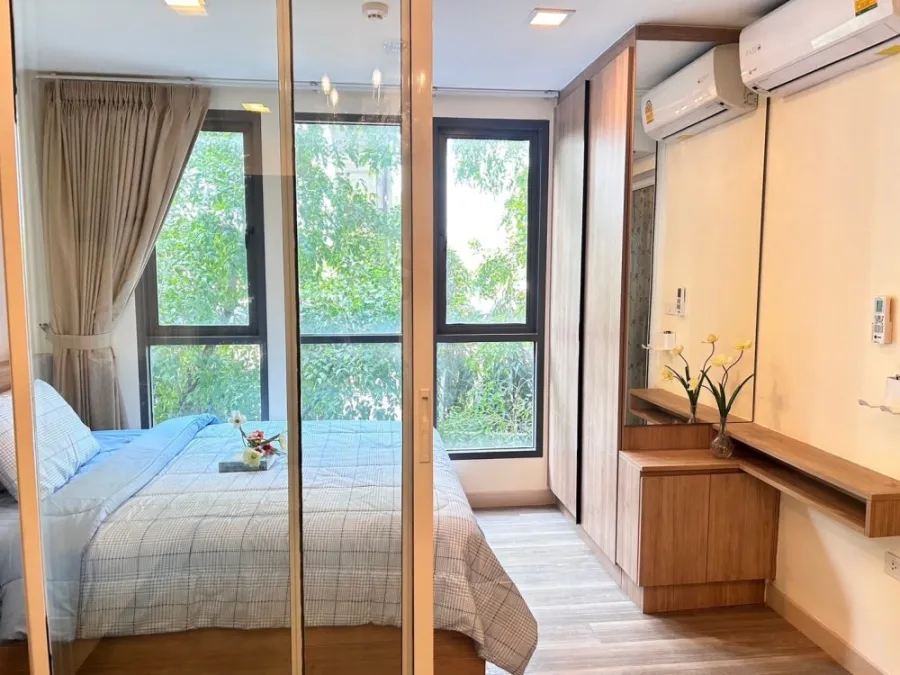 ให้เช่า คอนโด โมนีค สุขุมวิท 64 ห้องกั้น วิวสวน โปร่งโล่งสบาย จองก่อน ได้อยู่ก่อนเลยจ้า