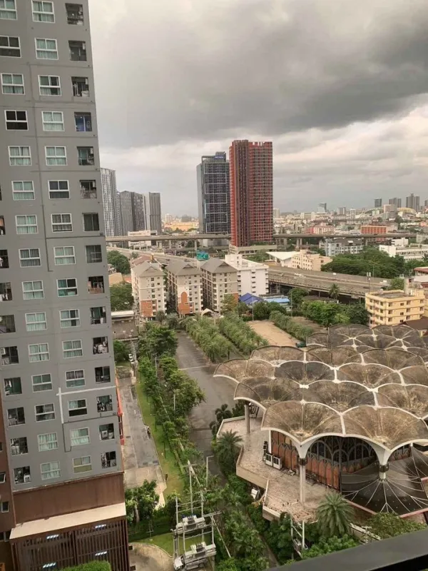 ขาย พลัมคอนโด รามคำแหง สเตชั่น ตกแต่งวอลเปเปอร์ วิวสวน รับทิศทางลมได้ดี หิ้วกระเป่าเข้าอยู่ได้เลยค่ะ