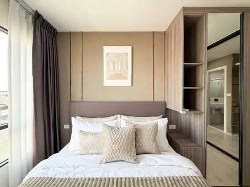 ให้เช่า THE ORIGIN Sukhumvit 105 ห้องแต่งสวยสไตล์มินิมอล บิวท์อินเฟอร์นิเจอร์อย่างดี รีบจองเลยตอนนี้จ้า