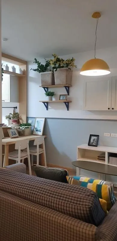Condo for rent, A Space Sukhumvit 77, beautiful room. Fully furnished, very nice to live, easy to travel, close to BTS, grab it.