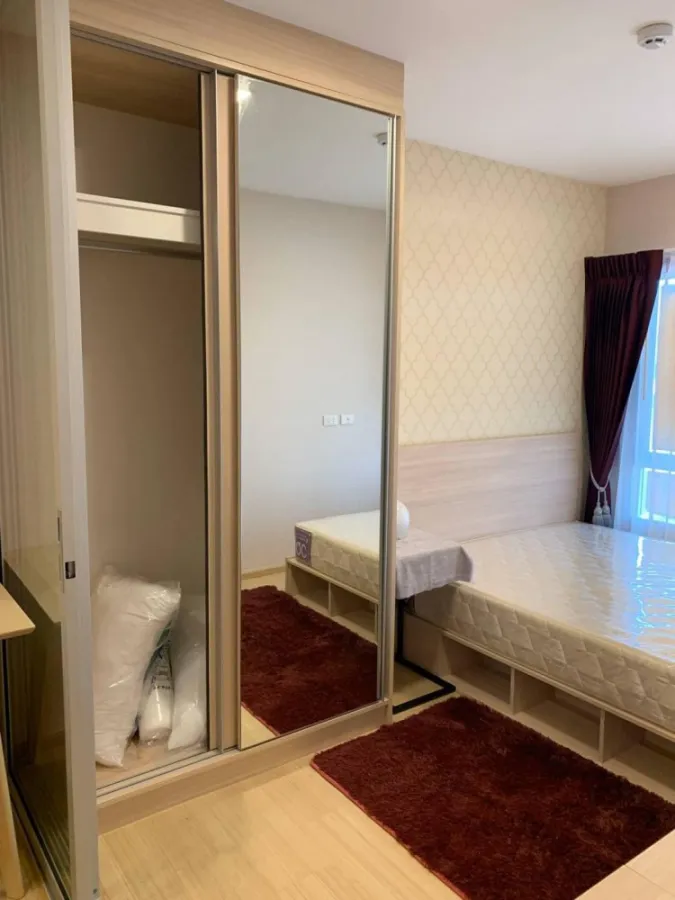Plum Condo Rangsit Alive 1 ให้เช่า ตึก C วิวนอก ห้องนอนติดวอลเปเปอร์สวยสุดๆ ห้ามพลาดเลยน้า