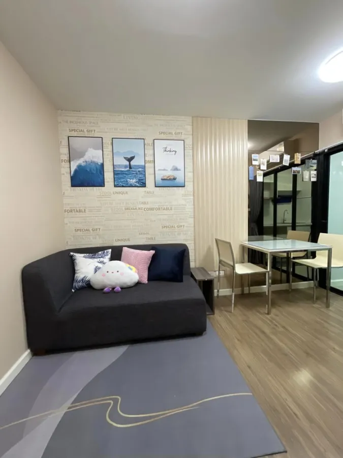For sale I-Condo Salaya 1 ห้องแต่งพร้อมอยู่ ราคาจับต้องได้ เก็บกระเป๋าใบเดียวเข้าอยู่ได้เลย