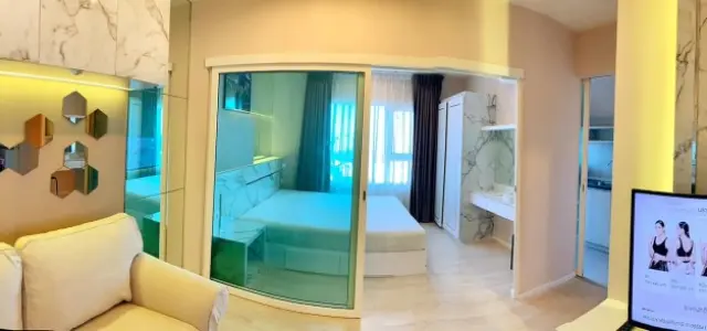 For rent Aspire Sathorn Thapra ห้องตกแต่งสวยหรู สีโทนขาวสะอาดตา เหมาะแก่การพักผ่อนในวันสบายๆ images