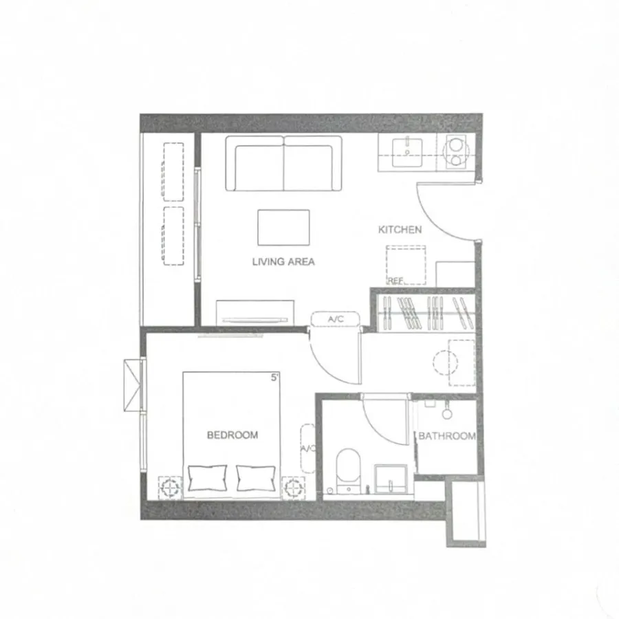 For sale, Quintara Maiden Pho Nimit, high floor, good room location, full common area, very good location, interested, reserve now.