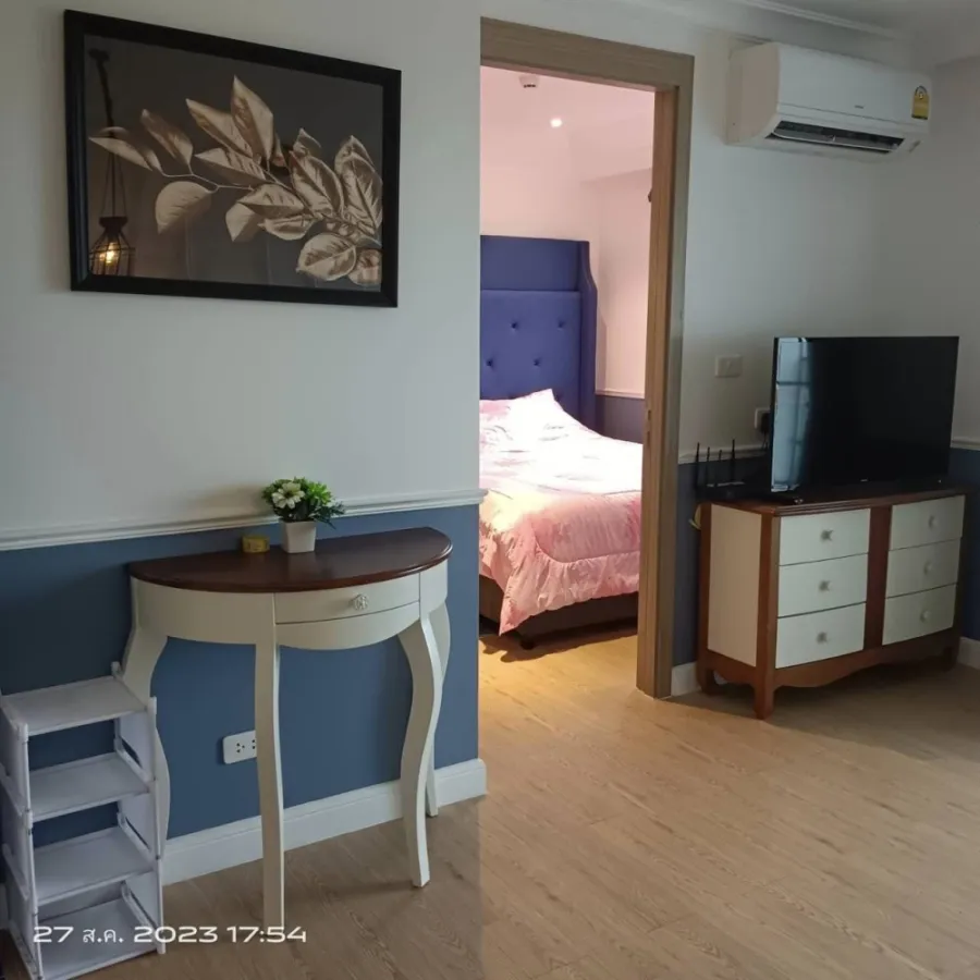 For rent, Seven Seas Code The Azur (Jomtien), resort style, water park, open view, very nice decorated room, can book now.