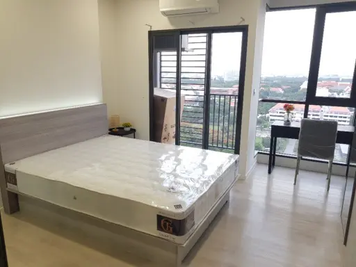 For rent, Modiz Launce Rangsit, 1 Bed Extra, fully furnished room, just carry your bags and move in immediately. If interested, hurry and reserve now.