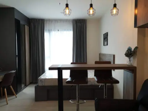 for rent LIFE ASOKE, fully decorated, beautiful view, high floor, fully furnished, reserve now.