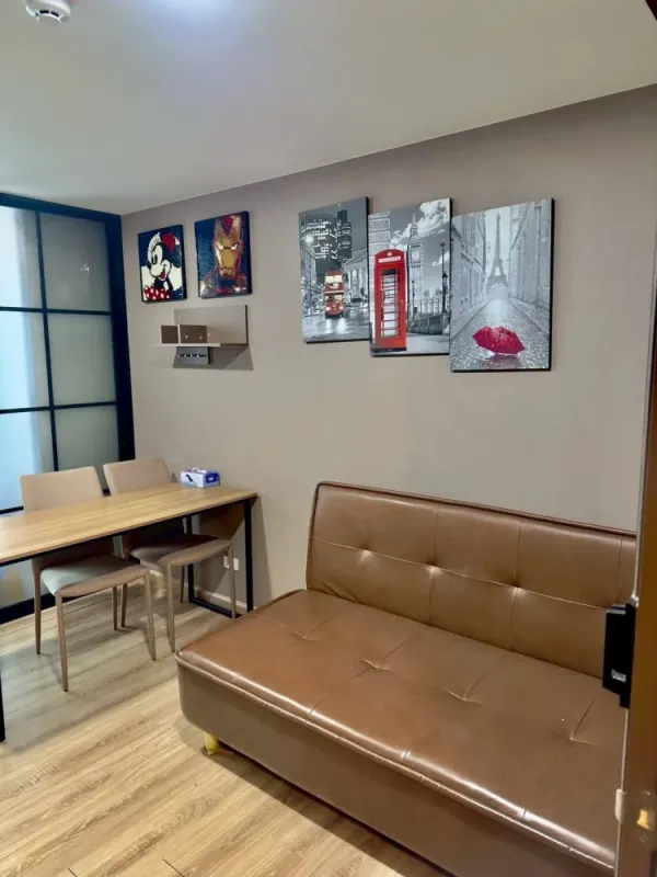 ให้เช่าคอนโด The Cube Loft Nuanchan ห้องพร้อมอยู่ เฟอร ์เครื่องใช้ไฟฟ้าครบ ลากกระเป๋าเข้าอยู่ได้เลย