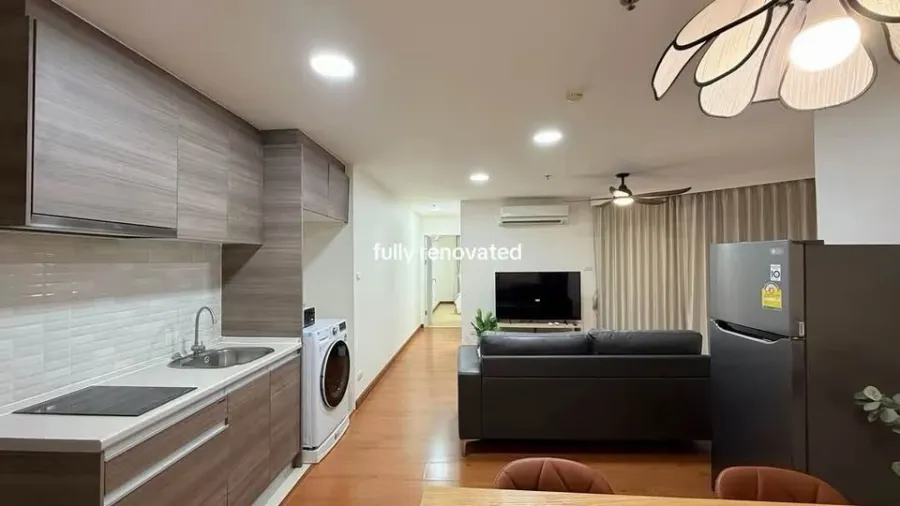 ให้เช่าคอนโดหรูห้องใหญ่ 47 ตร.ม. ตกแต่งใหม่ ชั้น 20 วิวเมืองโล่งไม่บล็อก ทำเลใจกลางพระราม 9 | ✨ Belle Grand Rama 9 (เบ็ล แกรนด์ พระราม 9)
