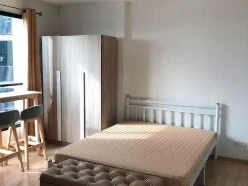 Condo for rent, The Base Rama 9, Ramkhamhaeng, studio room, fully furnished, beautiful view, book now.