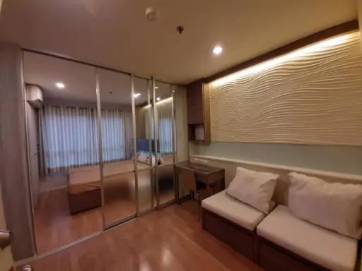 Condo for rent Lumpini Ville Ramkhamhaeng 60/2, fully furnished, spacious room, kind owner, if you miss it instead