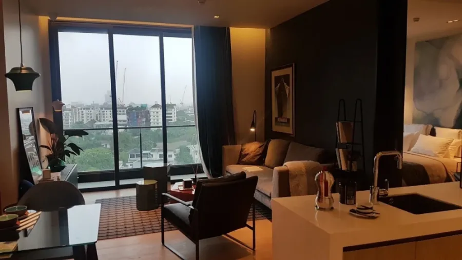 Beautiful, fully furnished apartment for rent at Beatniq Sukhumvit 32. Comfortable living space. Book now!