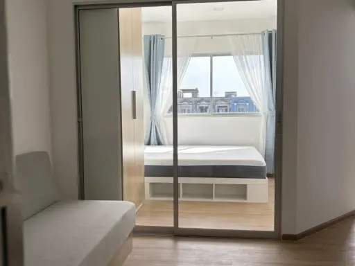 Condo for rent, Sena Kit Theparak - Bang Bo, corner room, private, not expensive, book now, don't wait.