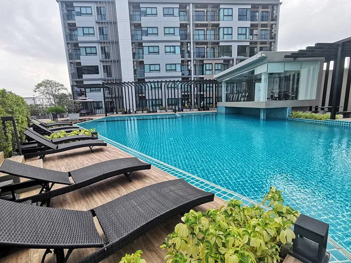 ให้เช่า The Harmonest Condo ห้องน่าอยู่ เฟอร์นิเจอร์และเครื่องใช้ไฟฟ้าครบครัน หิ้วกระเป๋าเข้าอยู่ได้เลยจ้า