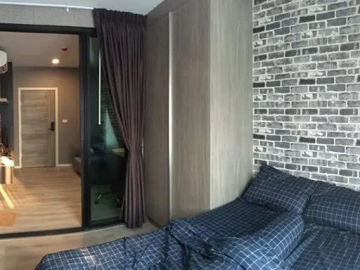 For sale: Notting Hill Sukhumvit 105, 8th floor, garden view, very beautiful, no sun, not hot! Wallpaper throughout the room. If not now, when will I