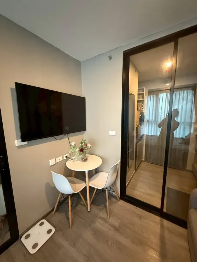 Condo for rent THE ORIGIN Sukhumvit Sailuat E22 Station, ready to move in, garden view, not on the road, fully furnished + electrical appliances, book