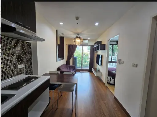 For rent!! Casa Condo Asoke-Din Daeng, beautiful room, spacious room, fully furnished, ready to move in. Book now, don't miss it!!