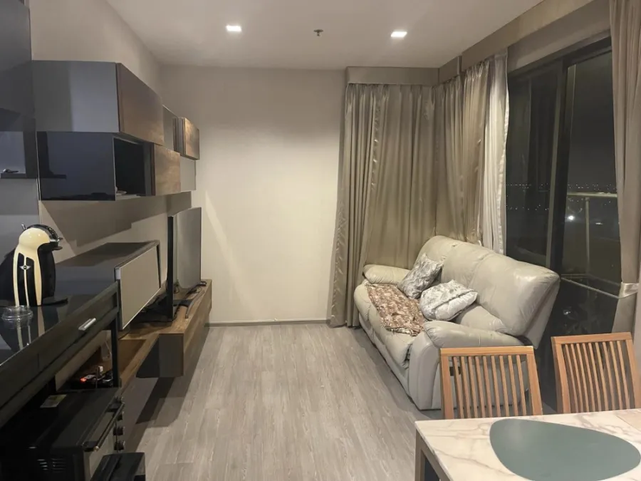 For rent: Nine by Sansiri, 2 bedrooms, city view, fully furnished. Don't just look and reserve quickly.