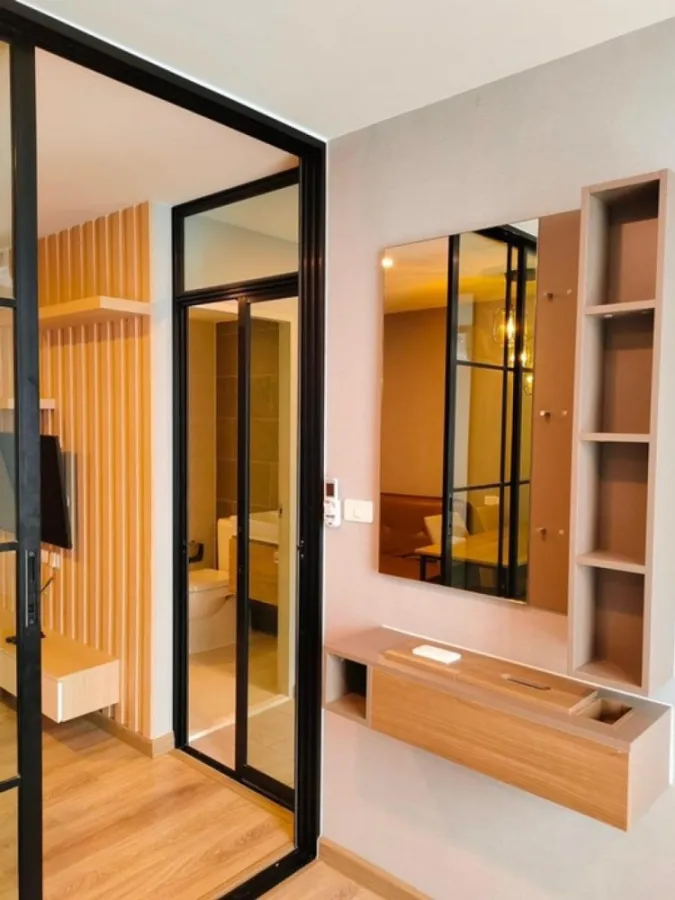 Condo for rent, The Cube Loft Ladprao 107, private Rim room, fully furnished, built-in, hurry to reserve