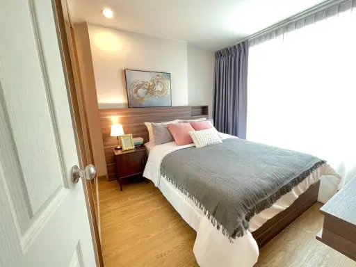 Condo for rent, U Delight Residence Phatthanakan-Thonglor, beautiful room, good looking, fully furnished. Ready to move in. Book now.