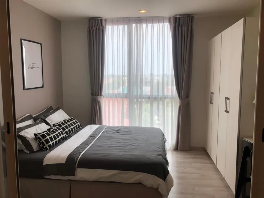For sale, for rent!! Condo Chambers Cher Ratchada-Ramintra, 6th floor, separate room, fully furnished, don't miss!!