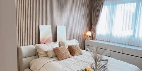 ให้เช่า The Star Estate@Narathiwas ห้องแต่งสวยคุมโทนสุดปัง ติดวอลเปเปอร์อย่างดี รีบจองด่วนๆ