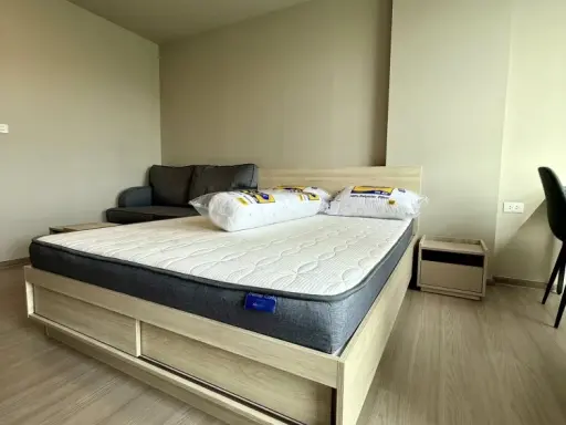 For rent!! D Condo Pana (Charan - Pinklao) 5th floor, Building A, fully furnished, ready to move in. Don't miss out, book now!!