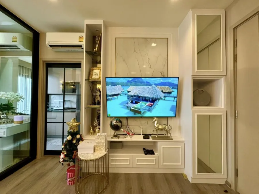 ขายคอนโด The politan rive ตำแหน่งห้องดีที่สุด Built-in Luxury style รีบมาซื้อเลย อย่าพลาดโอกาส