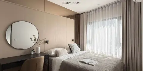For rent Life rama4-Asoke ห้องแต่งน่าอยู่ เฟอร์ เครื่องใช้ไฟฟ้าครบครัน มาแต่ตัวเข้าอยู่ได้เลย
