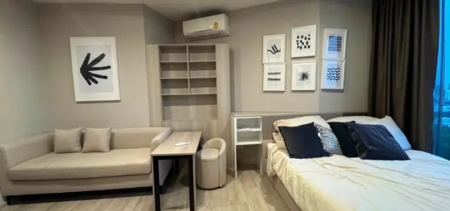 ให้เช่า Ideo Mobi Sukhumvit East point ห้อง Studio ชั้นสูงมากเวอร์ พร้อมเครื่องใช้ไฟฟ้าแน่นๆ รีบจองเลย images