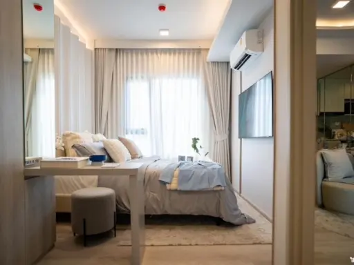 Selling down payment, Cobb Ratchada-Rama 9, high floor, corner room, spacious, private, book first, get it first.