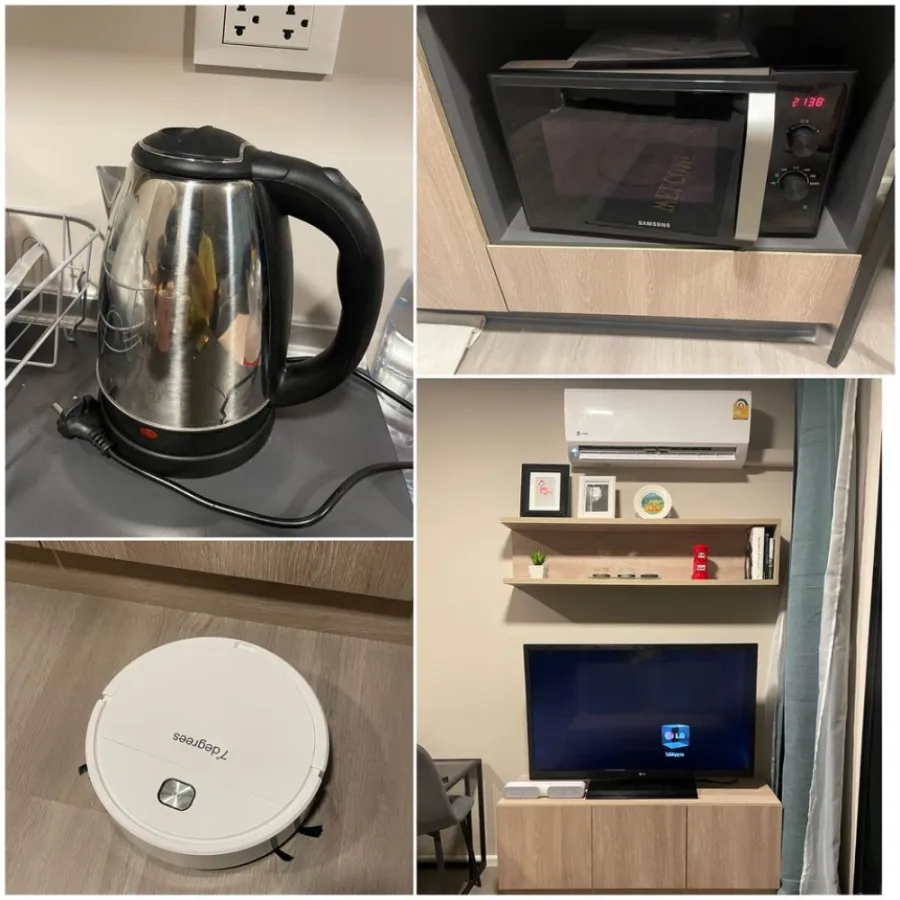 Dcondo hideaway Rangsit for rent, Building A, 7th floor, corner room, very private Fully furnished, don't miss out.