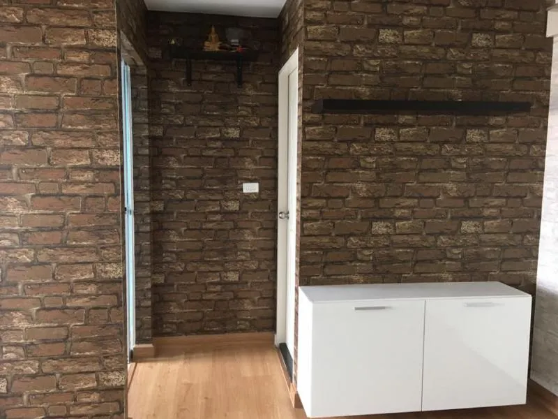 Super satisfying, Condo DEN Vibhavadi for rent, beautiful room, fully furnished, very good view, 2 bedrooms, book now. If you are slow, you will miss it.