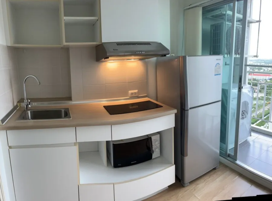 For rent!! Lumpini Condo, Mega City, Bangna, Building C, beautiful room, fully furnished, ready to move in, don't miss it!!