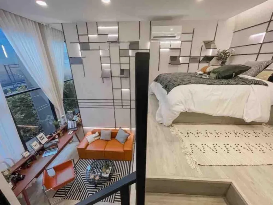 Selling down payment Origin Plug & Play Nonthaburi Station Duo Space, 2 floors, high ceilings, airy and comfortable, hurry to reserve.