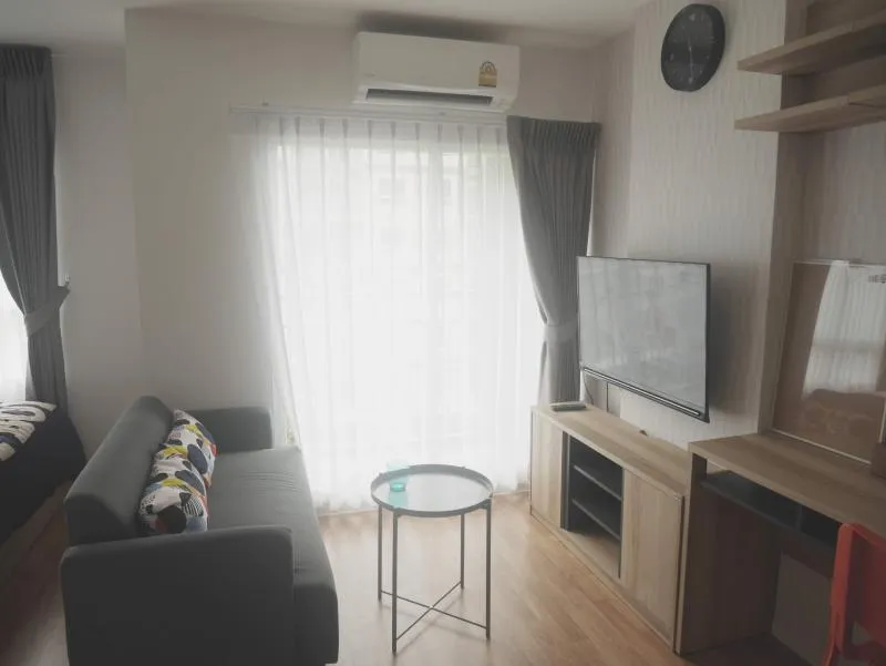For rent Lumpini Ville Pranangklao-Riverview beautiful room ready Fully furnished, electrical appliances ready. Don't miss it.