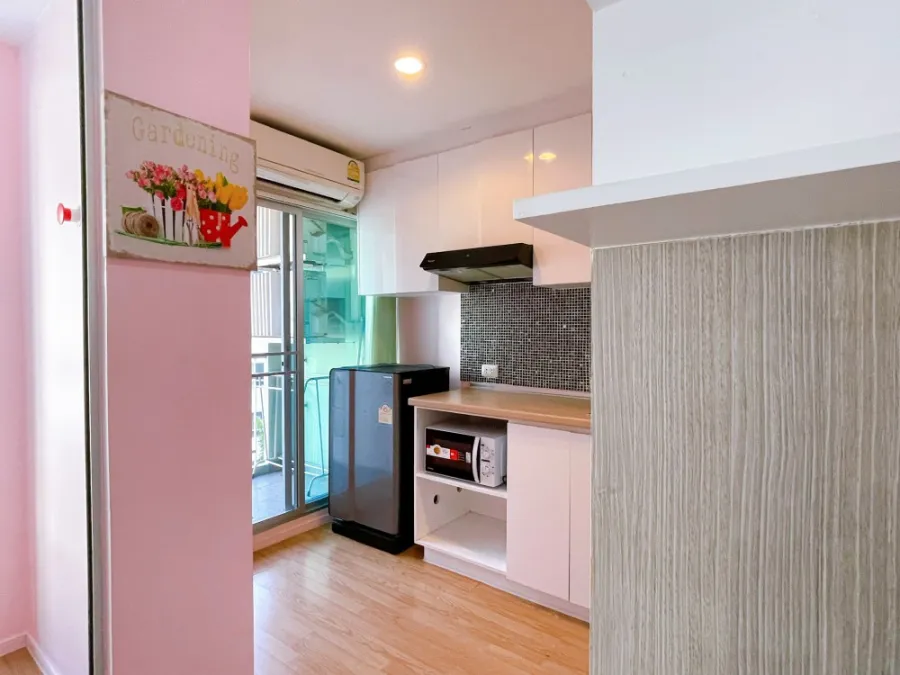 Sell / rent Condo Lumpini Ville On Nut - Phatthanakan, garden view, beautiful room, fully furnished, don't wait.