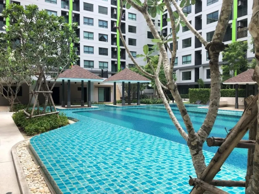 มาแล้ว ห้องวิวสวนและสระน้ำ พร้อมเฟอร์นิเจอร์บิ้วอิน ห้ามพลาด เช่าเลย ที่ Grene Donmuang-Songprapha