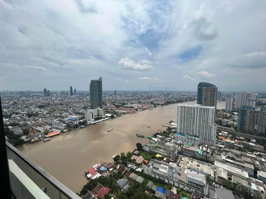 For rent, Chapter Charoen Nakhon-Riverside. Chao Phraya River view Complete electrical appliances Hurry and reserve it quickly.