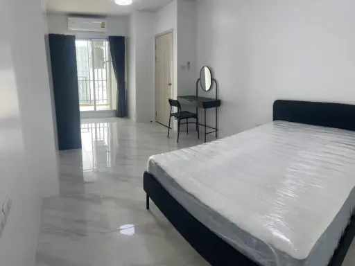 For rent Supalai City Resort Chaengwatthana, 19th floor, good view, fully furnished room, nice to live in, book now.