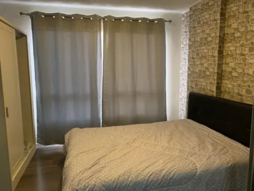 Sell ​​/ rent urgently !! D Condo Campus Resort Bangna, beautiful room, built-in, lots of furniture, near ABAC, book now !!