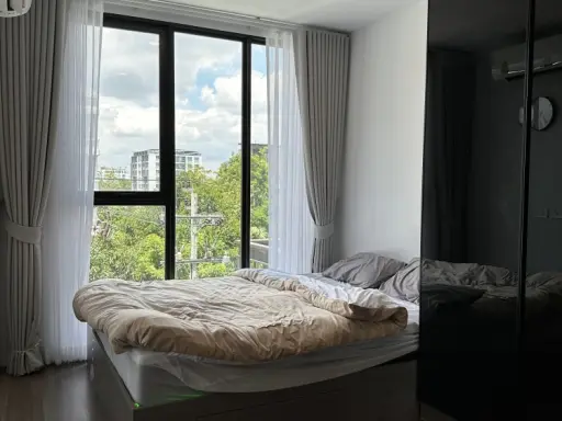 Condo for rent: The Origin Ratchada-Lat Phrao. Corner room emphasizes tranquility Furniture ready to move in