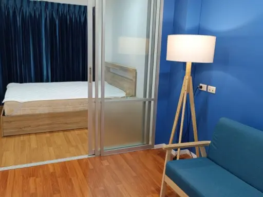 For rent, Lumpini Place Borommaratchachonnani - Pinklao, 2nd floor, garden view, partitioned room, fully furnished, nice to live in. Book now, hurry. images