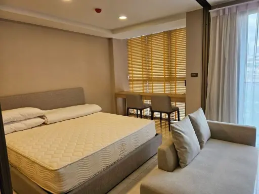 For Rent Walden Asoke ห้องน่าอยู่ เฟอร์ เครื่องใช้ไฟฟ้าครบ มีอ่างอาบน้ำในตัว รีบจอง images
