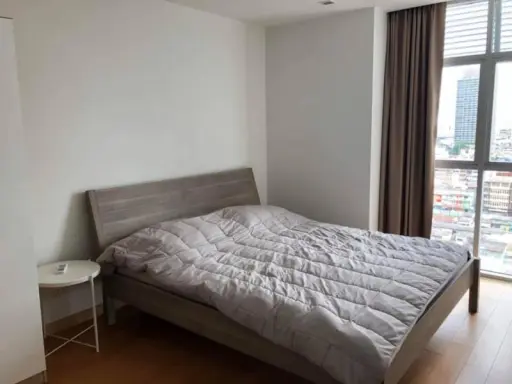 Condo for rent, Vertiq Rama 4-Siam, beautiful room, good position, unblocked view, 2 Bed 2 Bath, 61 sqm., 17th floor
