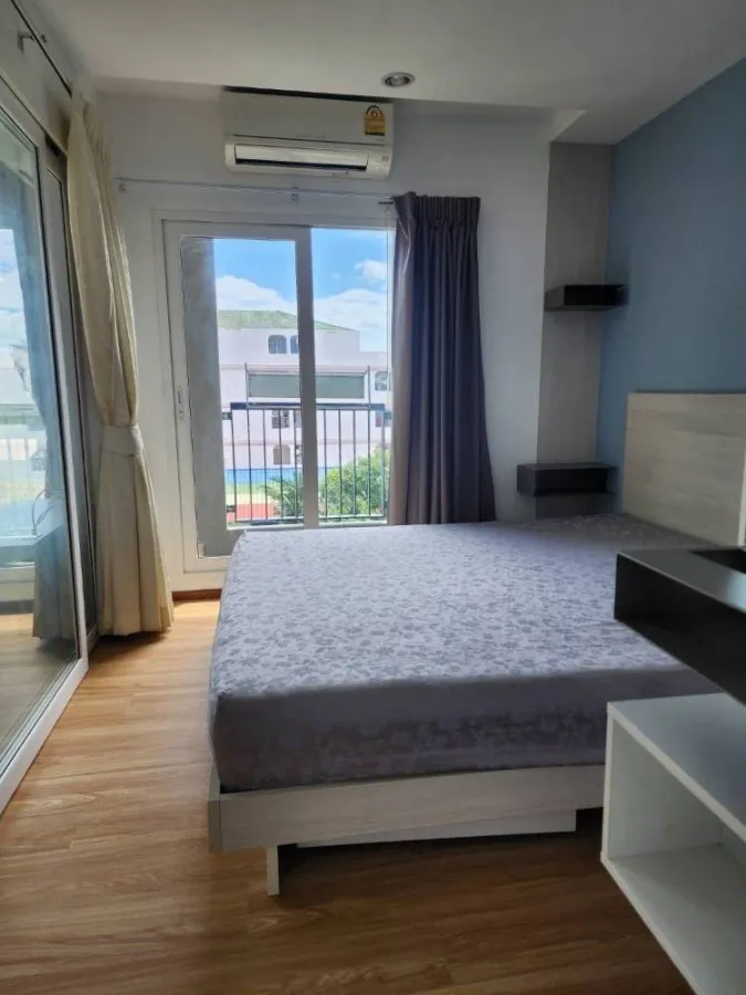 Condo for rent, The Key Chaloem Phrakiat Rama IX, newly renovated room, fully furnished, easy to travel, don't wait.