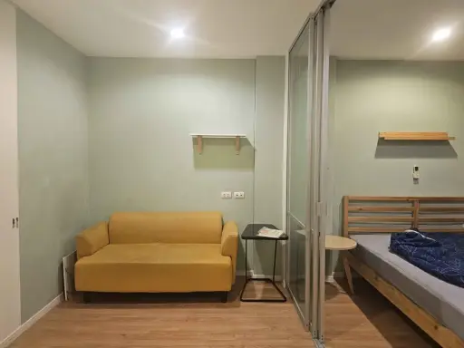 For sale Lumpini Ville On Nut 46, a nice room, good location, comes with complete furniture and appliances. Good like this, reserve now.