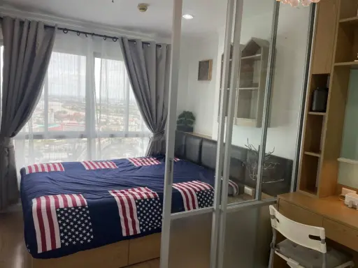 For sale Lumpini Ville Chaengwatthana Pakkret, corner room with privacy, fully furnished, good like this, reserve now.