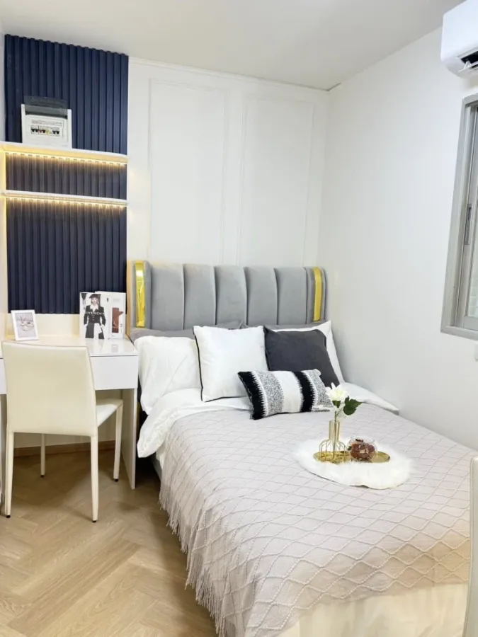 ขาย ให้เช่า Lumpini Mixx Thepharak-Srinakarin ห้องแต่งสวยสุดปัง สไตล์มินิมอล มาพร้อมเฟอร์ครบครัน จองเลย